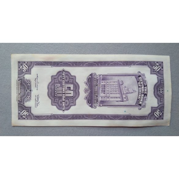 China 50 Customs Gold Units 1930 Aunc