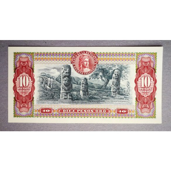 Kolumbia 10 Pesos 1974 UNC