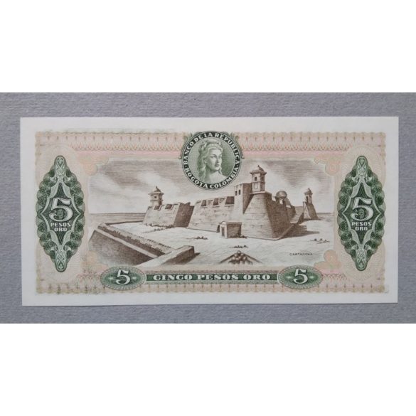 Kolumbia 5 Pesos 1980 UNC