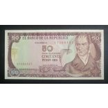 Kolumbia 50 Pesos 1981 UNC-