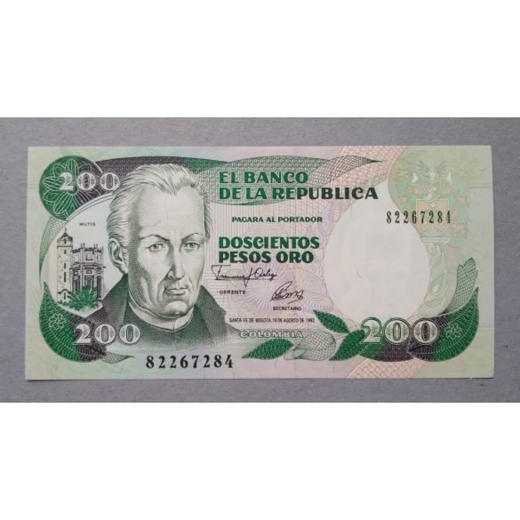 Kolumbia 200 Pesos 1992 UNC