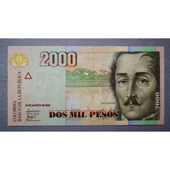 Colombia 2000 Pesos 2008 UNC