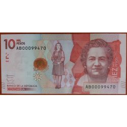 Kolumbia 10000 Pesos 2015 UNC