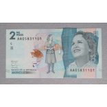 Kolumbia 2000 Pesos 2015 UNC