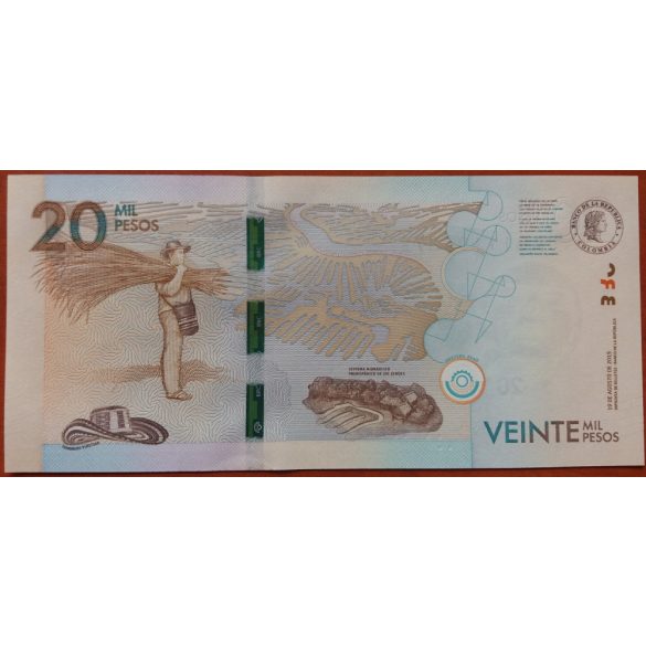 Kolumbia 20000 Pesos 2015 UNC