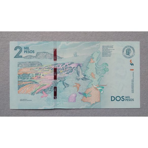 Kolumbia 2000 Pesos 2015 UNC