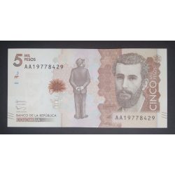 Kolumbia 5 Pesos 2015 UNC 