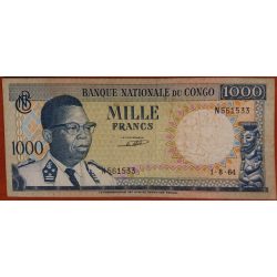 Congo 1000 Francs 1964 F