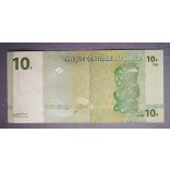 Congo 10 Francs 1997 Unc-