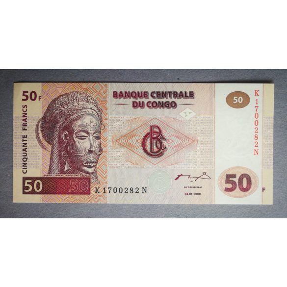 Kongó 50 Francs 2000 Unc