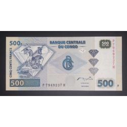 Congo 500 Francs 2002 Unc 