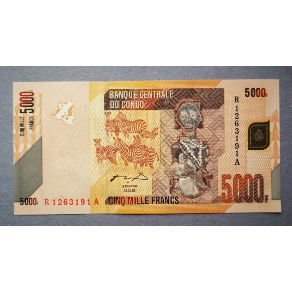 Congo 5000 Francs 2005 Unc