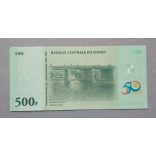 Congo 500 Francs 2010 Unc