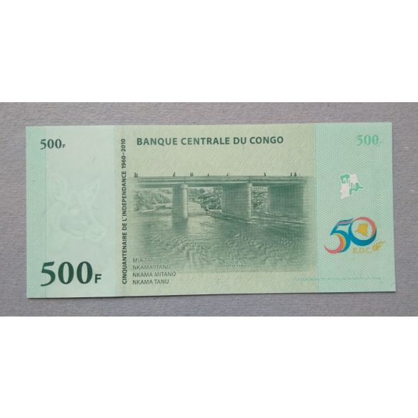 Congo 500 Francs 2010 Unc