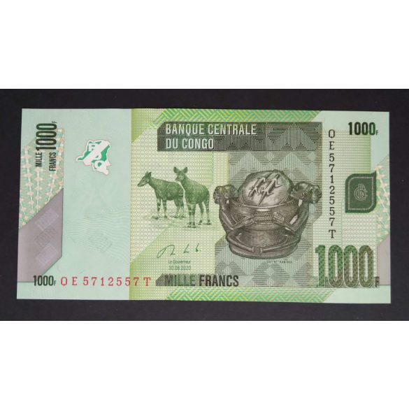 Congo 1000 Francs 2020 Unc 