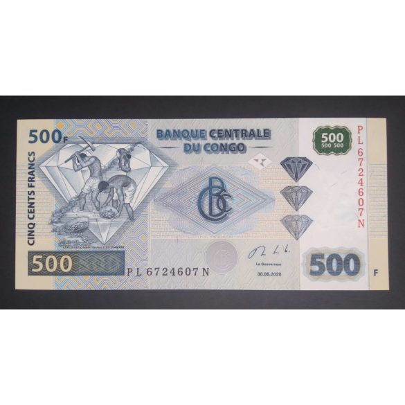 Kongó 500 Francs 2020 Unc 