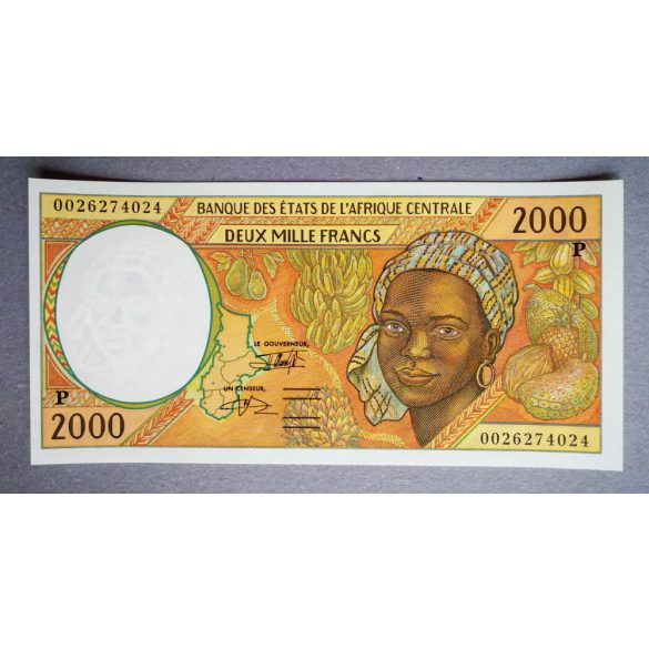 Central African States 2000 Chad Francs 2000 UNC