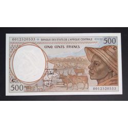 Közép-Afrikai Államok Kongó 500 Francs 2000 UNC 