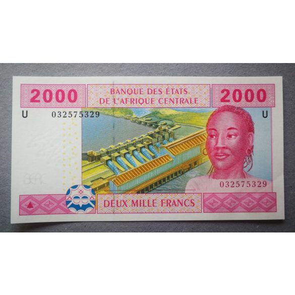 Central African States Cameroon 2000 Francs 2002 UNC