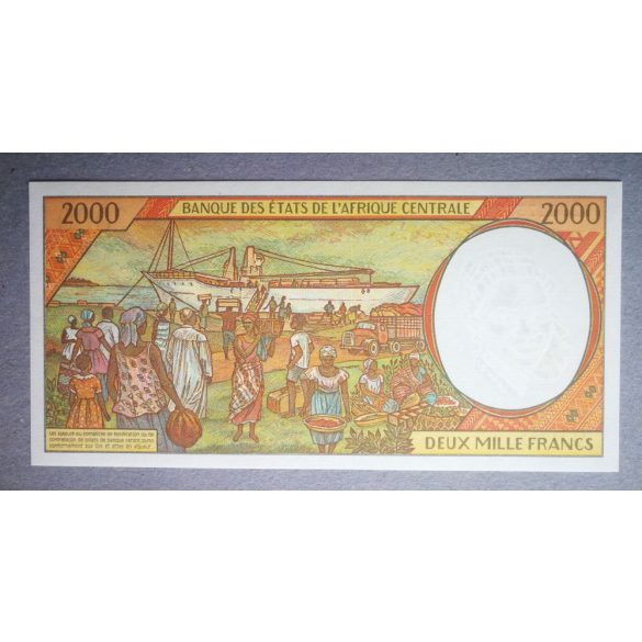 Közép-Afrikai Államok Kamerun 2000 Francs 2002 UNC