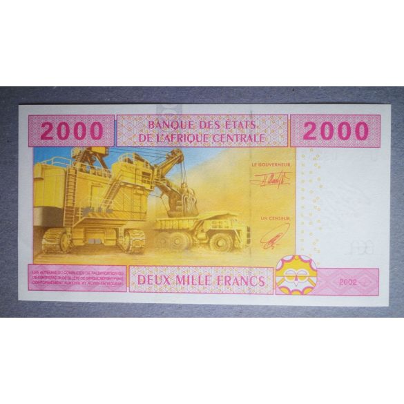 Central African States Cameroon 2000 Francs 2002 UNC