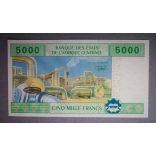 Central African States, Guinea 5000 Francs 2002 UNC