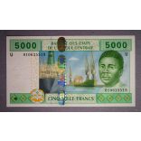 Közép-Afrikai Államok Kamerun 5000 Francs 2002 UNC-