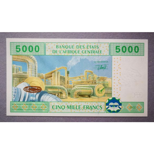 Közép-Afrikai Államok Kamerun 5000 Francs 2002 UNC-