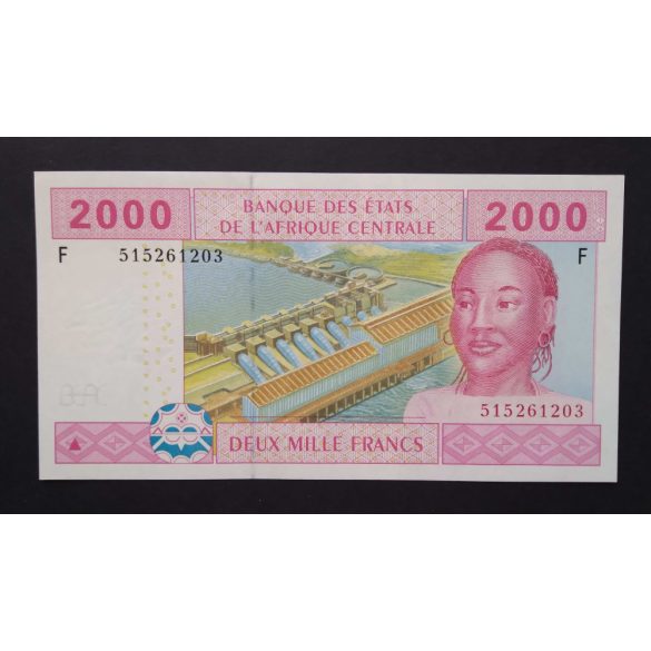 Közép-afrikai Államok Egyenlítői Guinea 2000 Francs 2010 Unc 