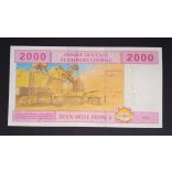 Central African States Equatorial Guinea 2000 Francs 2010 Unc