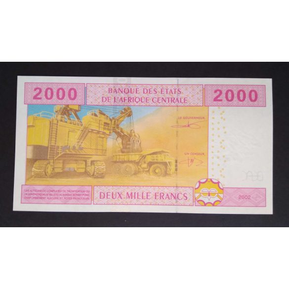 Central African States Equatorial Guinea 2000 Francs 2010 Unc