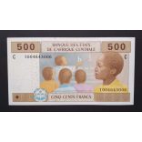 Central African States Chad 500 Francs 2022 Unc