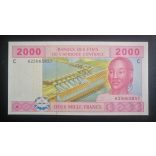 Közép-Afrikai Államok Csád 2000 Francs 2022 UNC