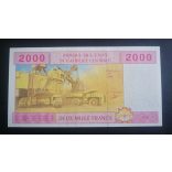 Közép-Afrikai Államok Csád 2000 Francs 2022 UNC
