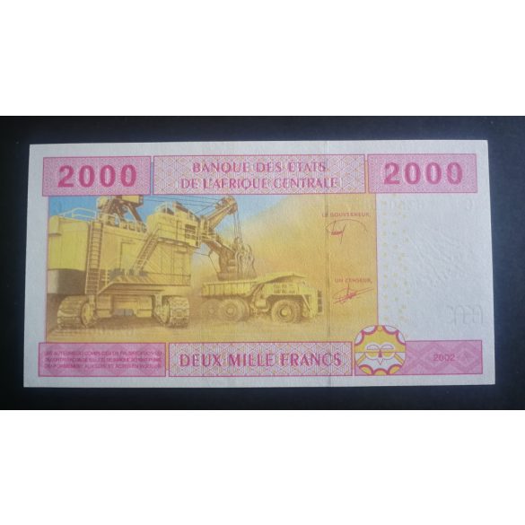 Közép-Afrikai Államok Csád 2000 Francs 2022 UNC