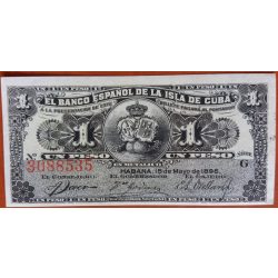 Cuba 1 Peso 1896 aUNC+