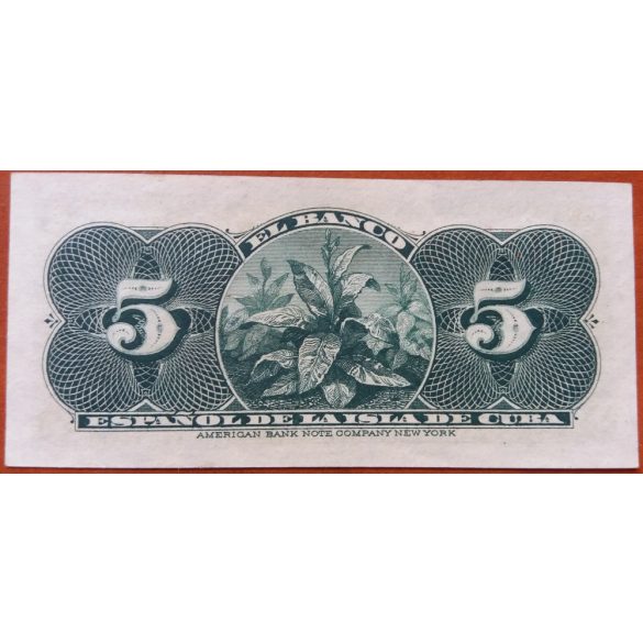 Cuba 5 Centavos 1896 aUNC+