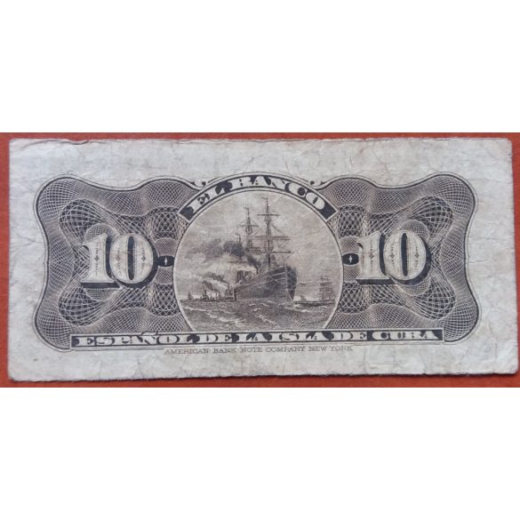 Cuba 10 Centavos 1897 F-