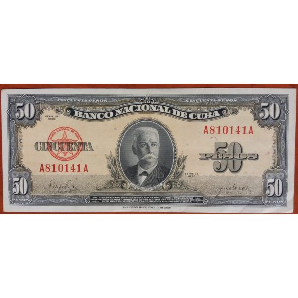 Kuba 50 Pesos 1950 VF+