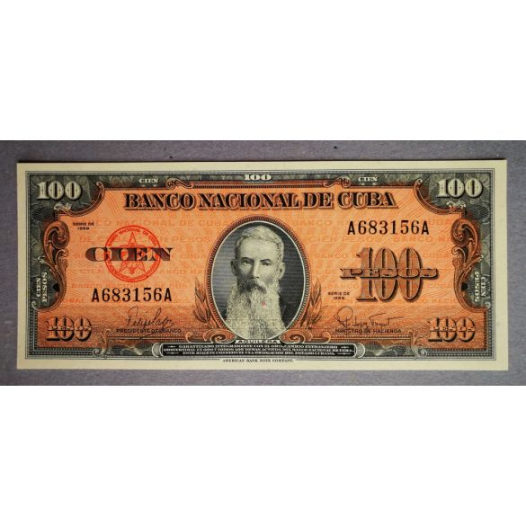 Cuba 100 Pesos 1959 Unc