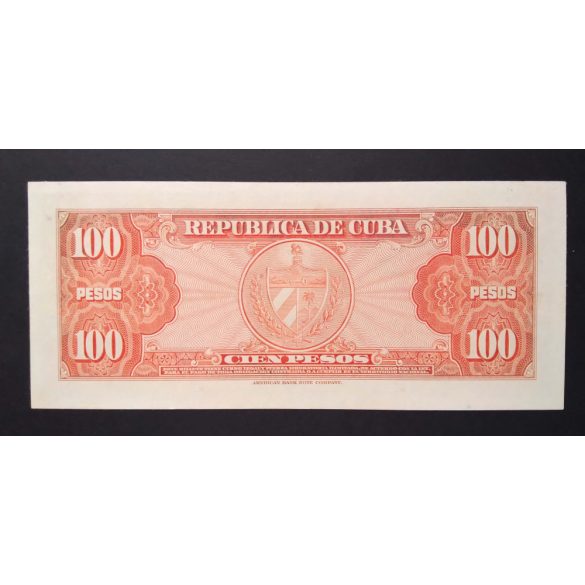 Cuba 100 Pesos 1959 Unc