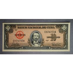 Cuba 10 Pesos 1960 aUnc