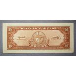 Cuba 10 Pesos 1960 P-79b aUnc