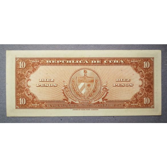 Cuba 10 Pesos 1960 P-79b aUnc