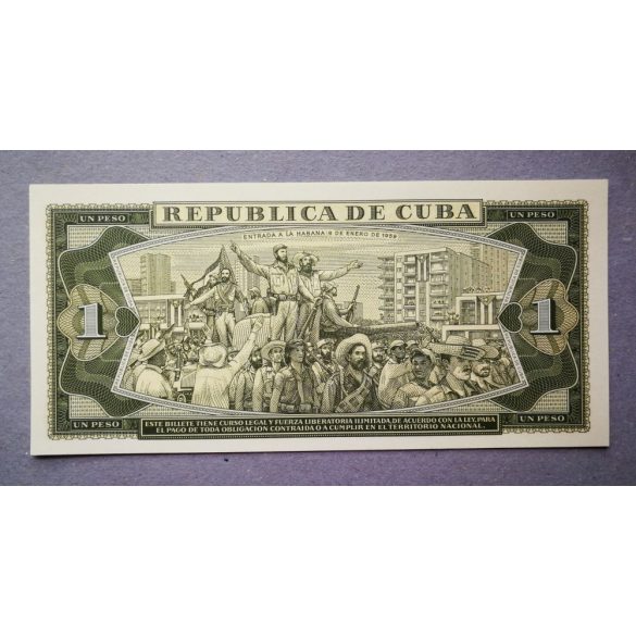 Cuba 1 Peso 1967 Unc 