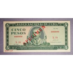 Kuba 5 Pesos 1968 Unc - minta