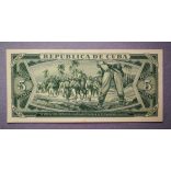 Cuba 5 Pesos 1968 Unc - specimen