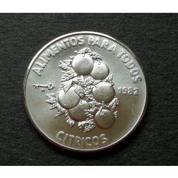 Kuba 5 Pesos 1982 ezüst UNC, emlékérme