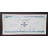 Cuba 3 Pesos 1985 Unc