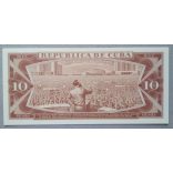 Cuba 10 Pesos 1989 Unc